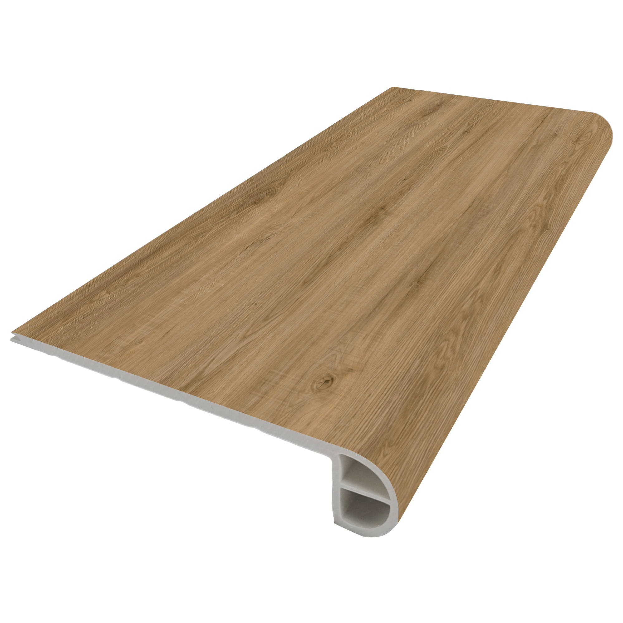 Bambino Series BB-II-S Flush Stair Nose, 94-1/2 in L, 4.34 in W, 0.2 in Thick, SPC, Toy Block